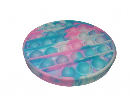 Jucarie antistres, Pop it, silicon, 13 cm, galben [6]