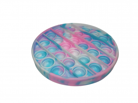 Jucarie antistres, Pop it, silicon, 13 cm, galben [7]