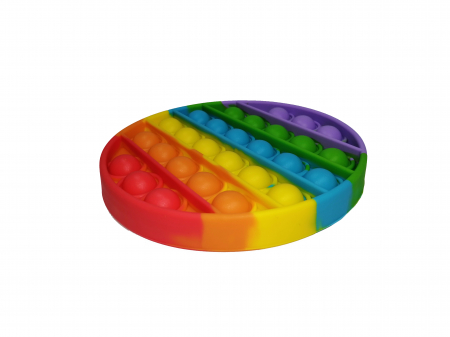 Jucarie antistres, Pop it, silicon, 13 cm, galben [11]