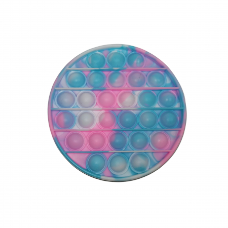 Jucarie antistres, Pop it, silicon, 13 cm, galben [5]