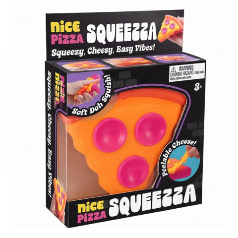 Jucarii antistres - Jucărie Antistres Squeeza– Squishy Elastic în Formă de Felie de Pizza DEPOX®, 9 cm, portocaliu