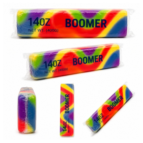 Jucărie Antistres Squishy Boomer Rainbow  DEPOX®, 400 g, multicolor [3]