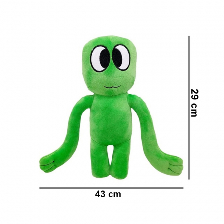 Jucarie de plus IdeallStore® Rainbow Friends Roblox, Green Friend, 29 cm, verde [2]