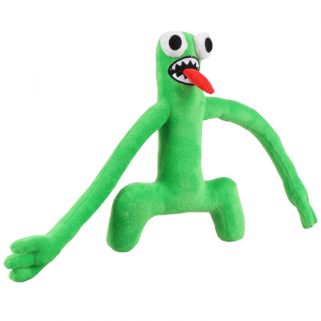 Jucarie de plus IdeallStore® Rainbow Friends Roblox, Green Monster, 24 cm, verde [2]