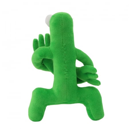 Jucarie de plus IdeallStore® Rainbow Friends Roblox, Green Monster, 24 cm, verde [7]