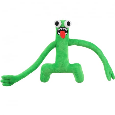 Jucarie de plus IdeallStore® Rainbow Friends Roblox, Green Monster, 24 cm, verde [6]