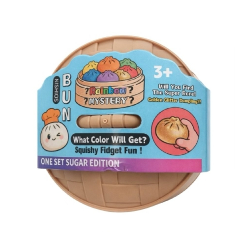 UNIVERSUL COPIILOR - Jucarie Squishy Bun, DEPOX®, The Rainbow Mystery, multicolor