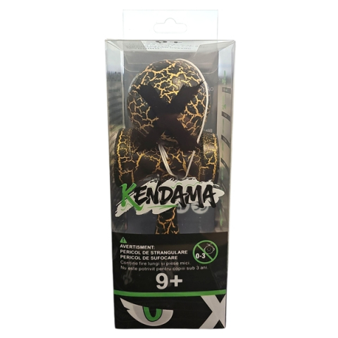 Set de doua Kendama X Originala, Profesionala, DEPOX®, Cracked, Lemn, 18 cm, Negru/Auriu [4]