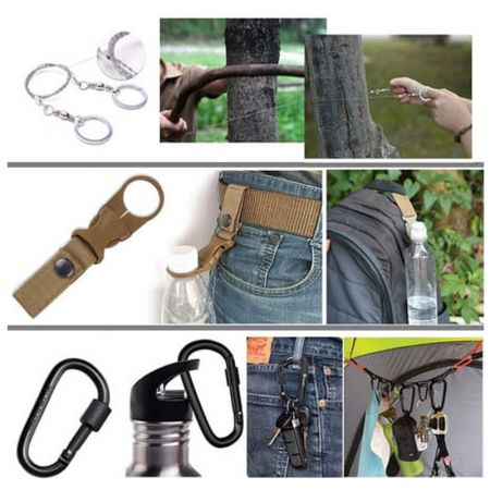 Kit de supravietuire IdeallStore®, Savivour Master, 20 elemente multifunctionale, negru [10]