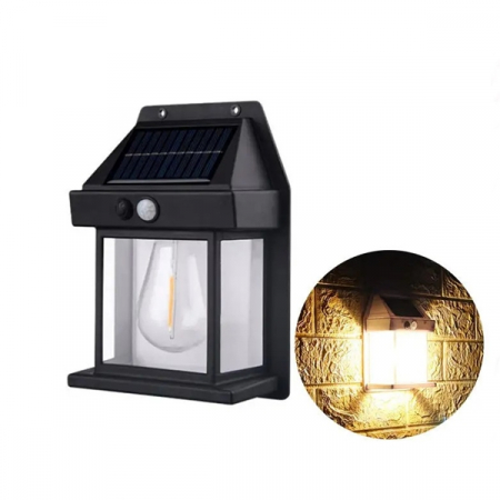 Lampa solara de exterior,IdeallStore®, senzor de miscare si 3 moduri de lumina , 17 cm [2]