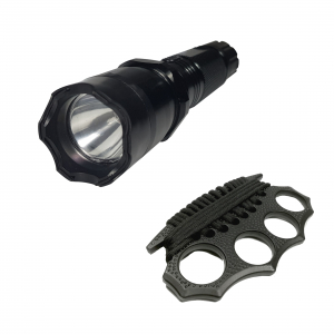SPORT & TIMP LIBER - Lanterna cu electrosoc cu acumulator, LED + Box cadou