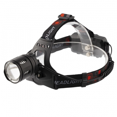 Lanterne - Lanterna de cap IdeallStore®, Hiking Ranger, zoom, intensitate interschimbabila, aluminiu, negru