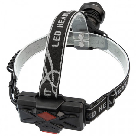 Lanterna de cap LED XHP160 Ultra-Bright , IdeallStore®, zoom, intensitate interschimbabila, aluminiu, negru [3]