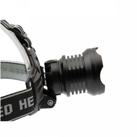 Lanterna de cap LED XHP160 Ultra-Bright , IdeallStore®, zoom, intensitate interschimbabila, aluminiu, negru [4]