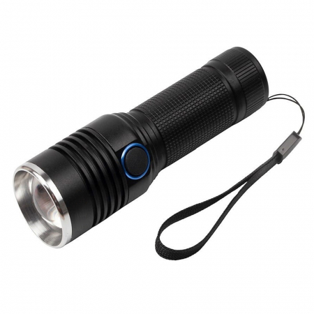 Lanterna de supravietuire IdeallStore®, Lichthelfer, metalica, LED, USB, zoom, negru [2]