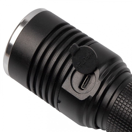 Lanterna de supravietuire IdeallStore®, Lichthelfer, metalica, LED, USB, zoom, negru [7]
