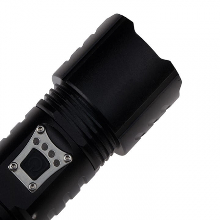 Lanterna de supravietuire IdeallStore®, Unmittelbare Rettung, metalica, LED, USB, zoom, negru [7]