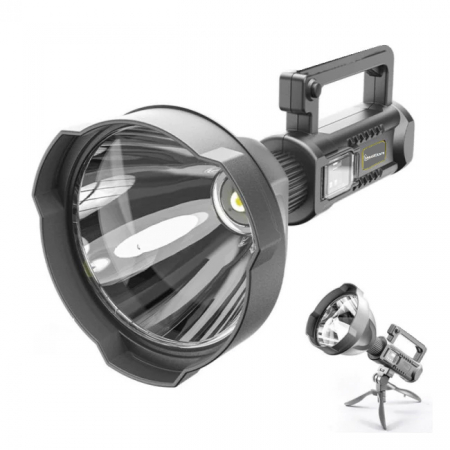 Lanterna LED IdeallStore®, Search Master, reincarcabila, 4 moduri iluminare, trepied inclus [3]