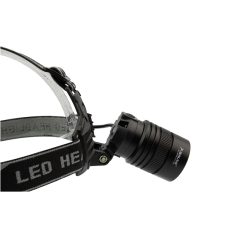 Lanterna puternica de cap LED XHP160 , IdeallStore®, profesionala , intensitate interschimbabila, aluminiu, negru [6]