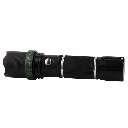 Lanterna UV IdeallStore®, Power Style, 5000 lumeni, doua diade, functie zoom, full metalic, 15 cm [3]