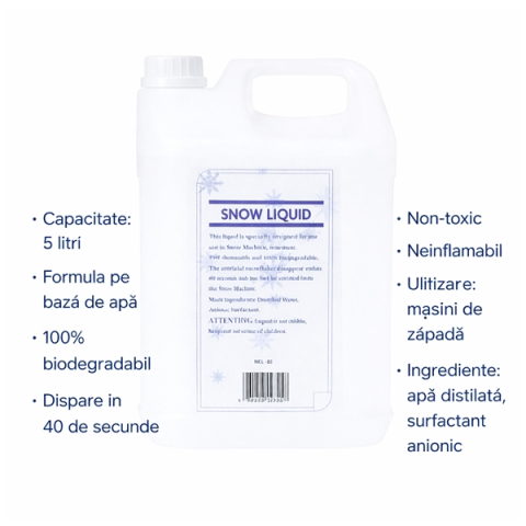 Lichid zapada artificiala, pentru masini de zapada, non-toxic, biodegradabil, 5L [1]