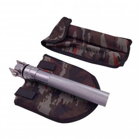 Lopata multifunctionala IdeallStore®, Hunting Society, 8 in 1, otel inoxidabil, 62 cm, argintiu [1]