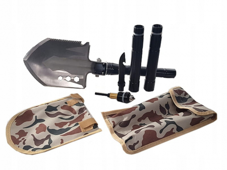 Lopata multifunctionala IdeallStore®, Outdoor Master, 8 in 1, otel inoxidabil, 76 cm, negru [6]