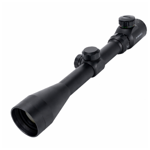 Set Luneta Airsoft si Inele de montura, TRIMEX PRO 3-9x40 EG, Reticul Iluminat, Zoom Variabil 3-9x, 40mm, 32 cm [3]