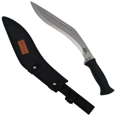 Sabii & Macete - Maceta ColdSteel IdeallStore®, otel inoxidabil, British Blade, 44 cm, Argintiu