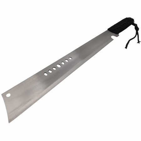 Maceta de vanatoare IdeallStore®, Battle Knife, 49.5 cm, otel inoxidabil, argintiu, teaca inclusa [2]