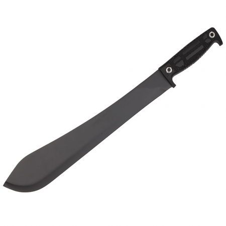Maceta de vanatoare IdeallStore®, Black Bite, 49 cm, otel inoxidabil, negru, teaca inclusa [2]