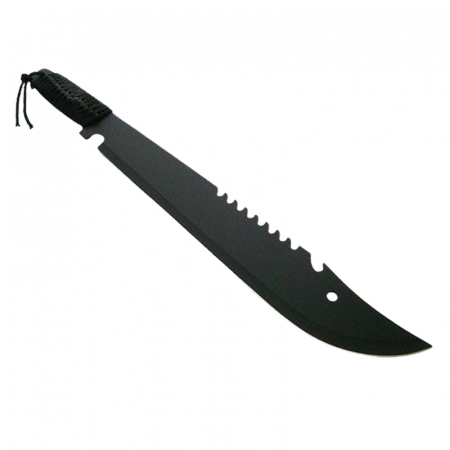 Maceta de vanatoare IdeallStore, Eagle Knife, 49.5 cm, otel inoxidabil, negru, teaca inclusa [3]