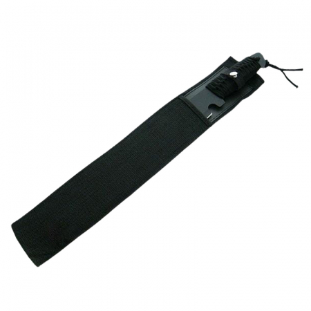 Maceta de vanatoare IdeallStore, Eagle Knife, 49.5 cm, otel inoxidabil, negru, teaca inclusa [4]