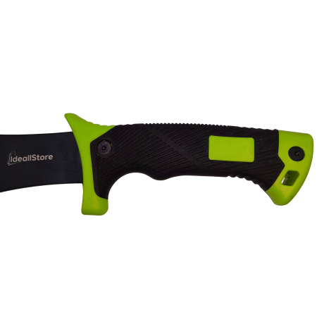 Maceta de vanatoare IdeallStore®, Hunter's Pride, 49 cm, otel inoxidabil, neagra, teaca inclusa [3]