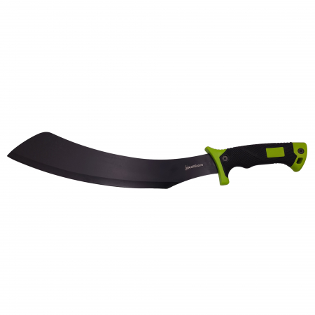 Maceta de vanatoare IdeallStore®, Hunter's Pride, 49 cm, otel inoxidabil, neagra, teaca inclusa [1]