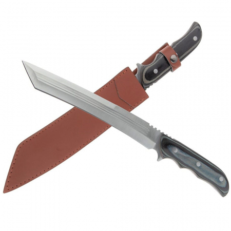 SPORT & TIMP LIBER - Maceta de vanatoare IdeallStore®, Namor Wrath, 45 cm, argintiu, teaca inclusa