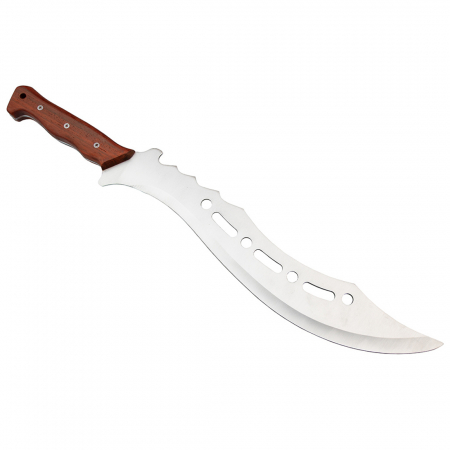 Maceta de vanatoare Ideallstore®, Oriental Blade, otel inoxidabil, 58 cm, maro [3]
