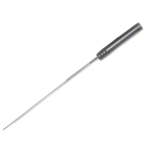 Maceta de vanatoare IdeallStore®, Seax Blade, 45 cm, otel inoxidabil, gri, teaca piele inclusa [5]
