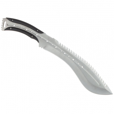 Maceta de vanatoare IdeallStore®, Spiky Friend, 39 cm, otel inoxidabil, argintiu, teaca inclusa [4]