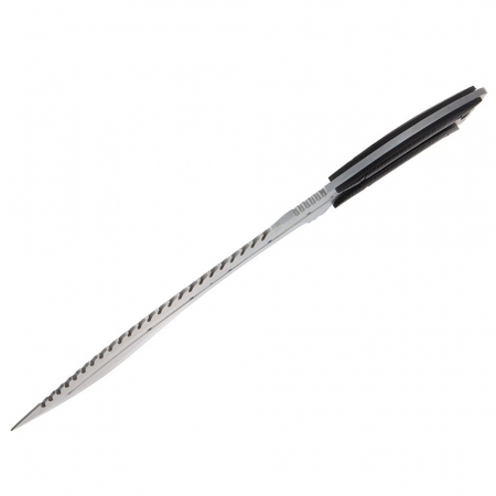 Maceta de vanatoare IdeallStore®, Spiky Friend, 39 cm, otel inoxidabil, argintiu, teaca inclusa [5]