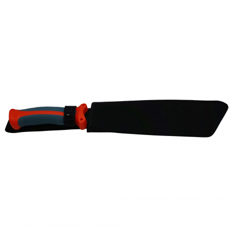 Maceta de vanatoare IdeallStore®, Spirit Blade, 39 cm, otel inoxidabil, neagra, teaca inclusa [6]