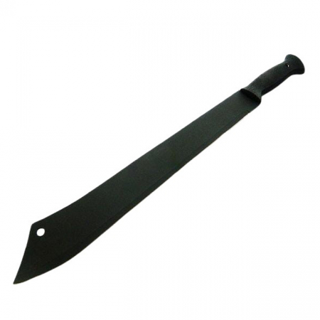 Sabii & Macete - Maceta de vanatoare IdeallStore®, Survival Heir, 58 cm, otel inoxidabil, negru, teaca inclusa