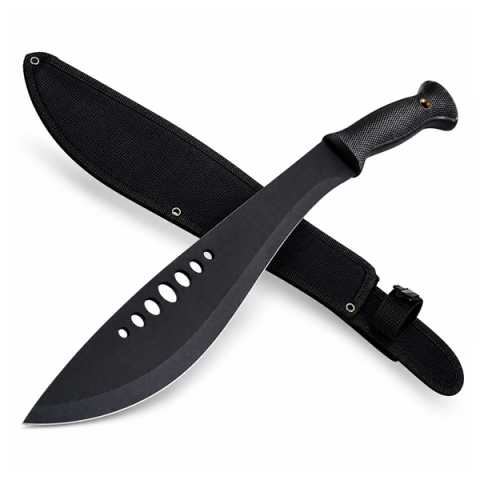Sabii & Macete - Maceta outdoor DEPOX®, otel inoxidabil, negru, teaca piele inclusa, 68 cm