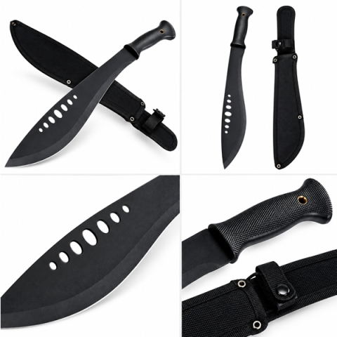Maceta outdoor DEPOX®, otel inoxidabil, negru, teaca piele inclusa, 68 cm [4]