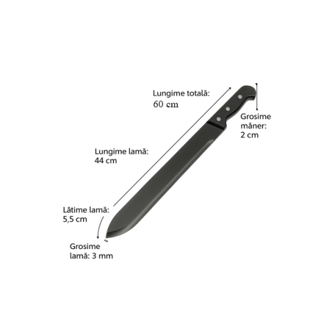 Maceta vanatoare, otel inoxidabil 420, teaca textila, 59 cm [4]