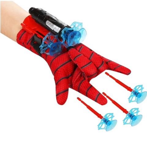 Costume spiderman - Manusa cu 3 ventuze Spiderman, IdeallStore®, rosu