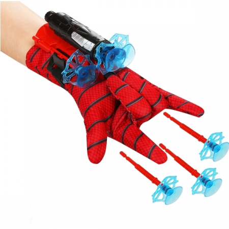 Costume spiderman - Manusa cu 3 ventuze Spiderman, IdeallStore®, rosu