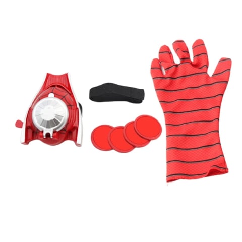 Mănușă Spiderman cu lansator de discuri pentru copii, DEPOX®, rosu [5]