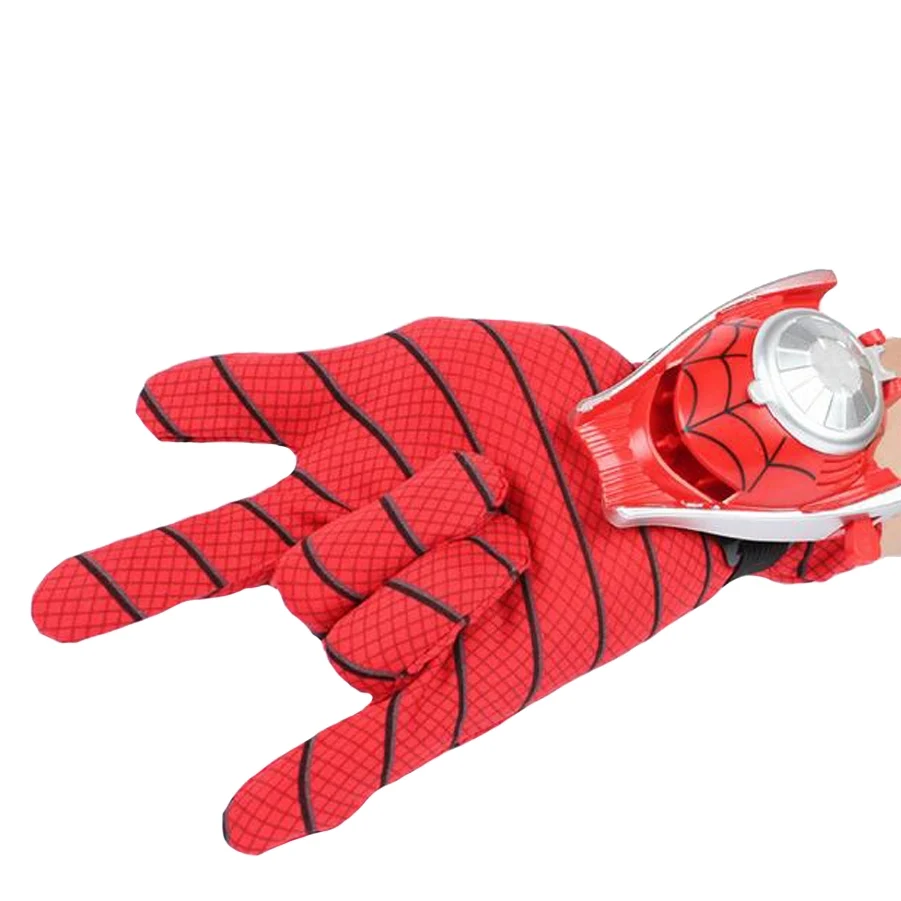 Accesorii costume copii - Manusa Spiderman IdeallStore® pentru copii, cu discuri, Power Spider, marime universala, rosu