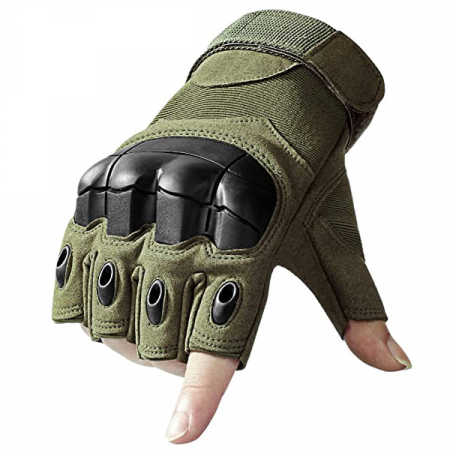 Manusi tactice militare IdeallStore®, Total Survivor, protectii articulate, nylon, kaki, XL [2]